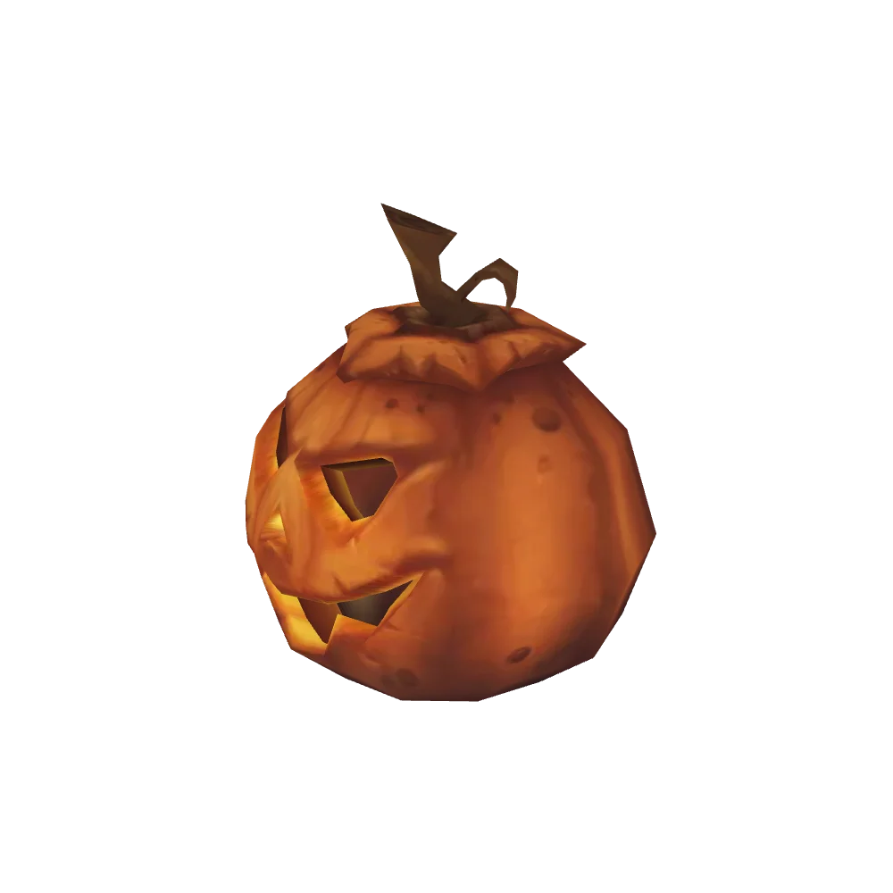 Candlelit Smiling Jack-o'-Lantern