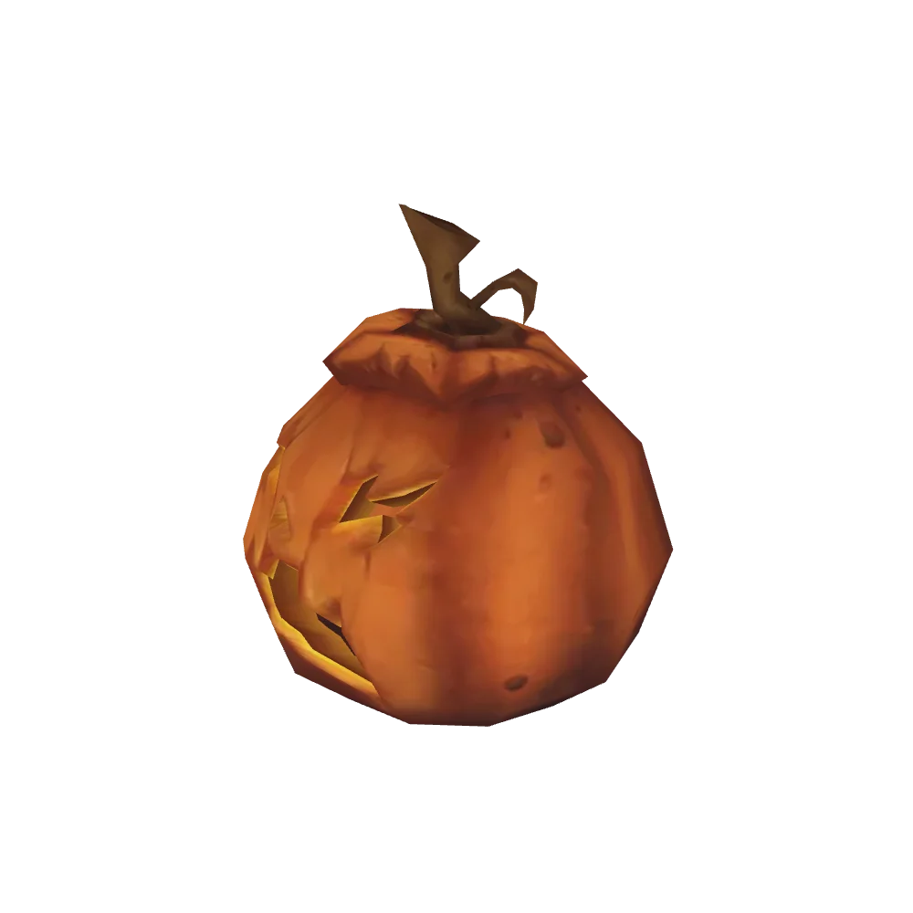 Candlelit Shrieking Jack-o'-Lantern