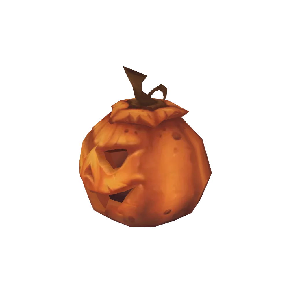 Unlit Smiling Jack-o'-Lantern