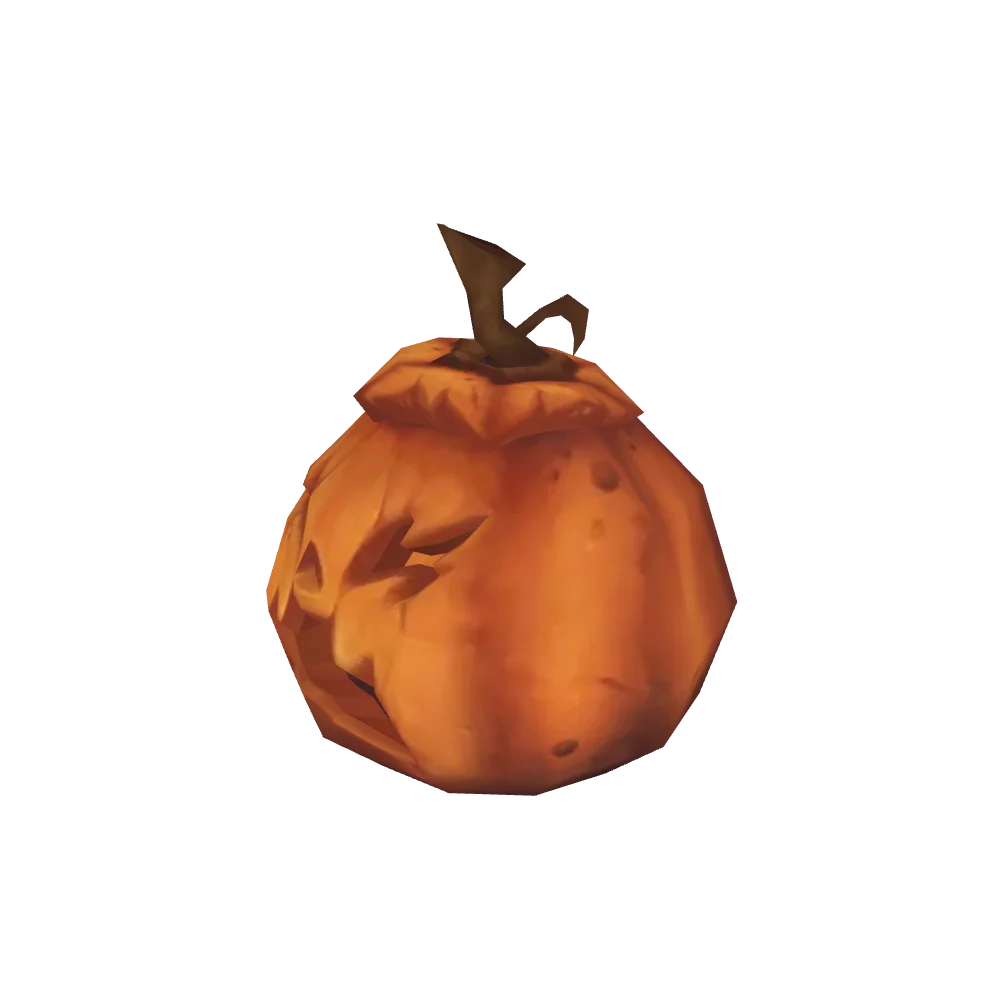 Unlit Shrieking Jack-o'-Lantern