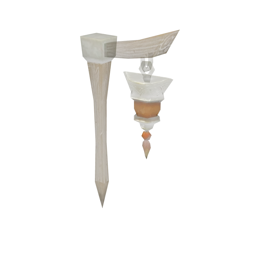 Nomad's Wooden Lamppost