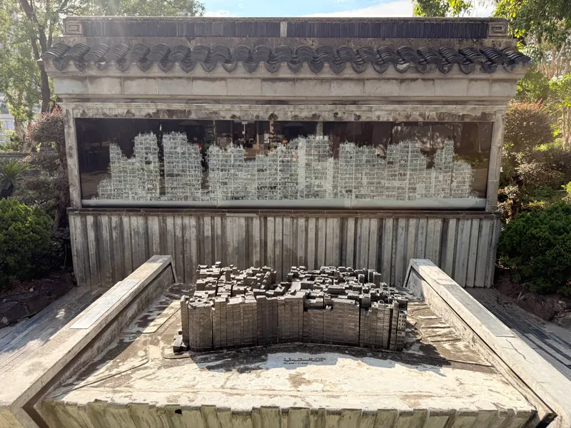A scale model of Kowloon Walled City