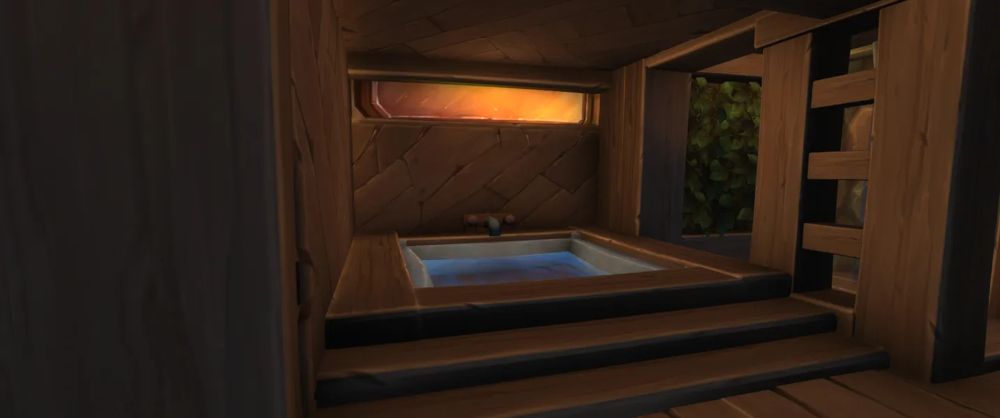 A bath...