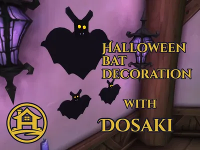 Hallow's End bat decoration