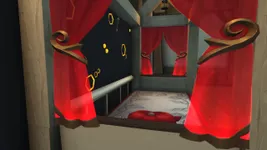 Through the curtains